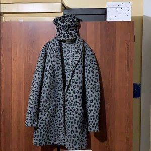 Michael Kors Leopard Jacquard Coat